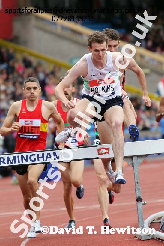 Mens steeplechase, British Championships, Birmingham. Photo: David T. Hewitson/Sports for All Pics